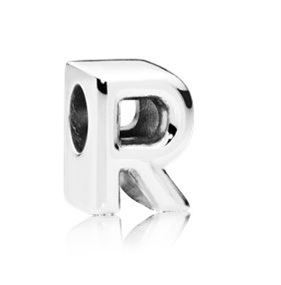 Pandora 797472 Silver R Letter Charm
