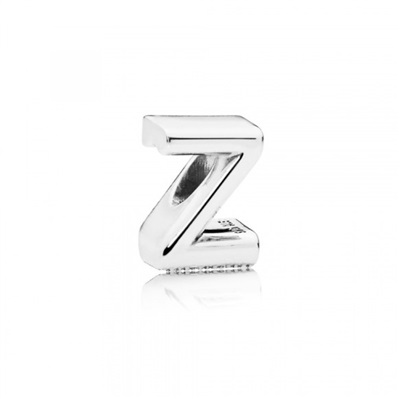 Pandora 797480 Z Letter Charm, Silver