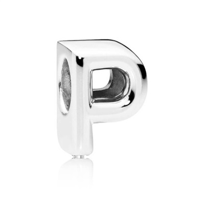 Pandora 797470 Silver P Letter Charm