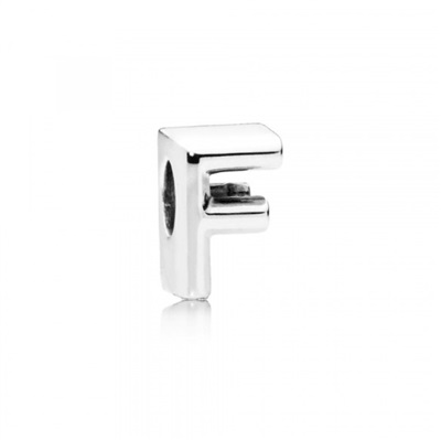Pandora 797460 F Letter Charm, Silver