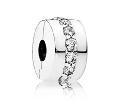 Pandora Net Işıltılı Dizi Klips Charm 791972CZ Gümüş