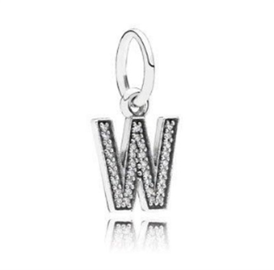 Pandora W harfi 791335CZ Kolye Ucu W