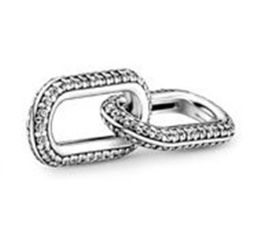 Pandora ME Pavé İkili Stil Halkası 799660C02 Gümüş