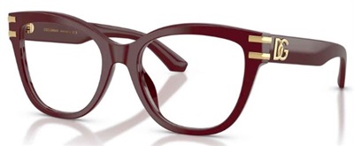 Dolce Gabbana DG3418 Optical Glasses, Burgundy 3091