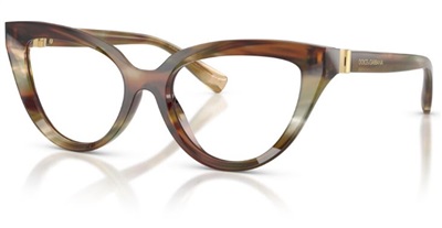 Dolce Gabbana DG3414 3446 Optical Frames, Yellow and Brown