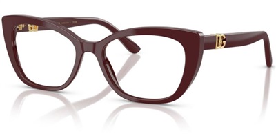 Dolce Gabbana DG3398 3091 Burgundy Optical Glasses