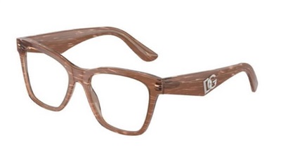 Dolce Gabbana DG3374 3411 Light Brown Optical Glasses