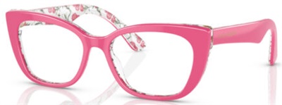 Dolce Gabbana DX3357 3408, розовая оправа для очков