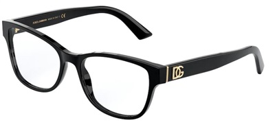 Dolce Gabbana DG3326 501 — чёрная оправа для очков