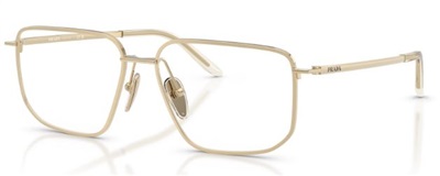 Prada C52V ZVN1O1, золотая оправа для очков