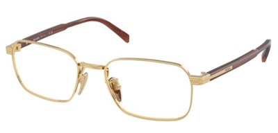 Prada C50VD ZVN1O1 Gold Optical Glasses Frame