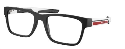 Prada Linea Rossa PS02PV Optical Glasses Black 14Q1O1