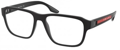 Prada Linea Rossa PS01PV DG01O1 Black Optical Glasses
