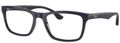 Ray-Ban RX5279 8283 57/18 RX5279 Optik Gözlük Mavi Kahverengi 8283