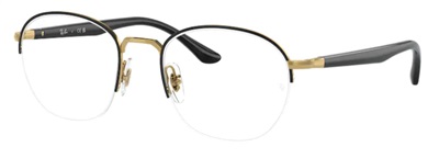 Ray-Ban RX6487 Optical Glasses Black/Gold 2991