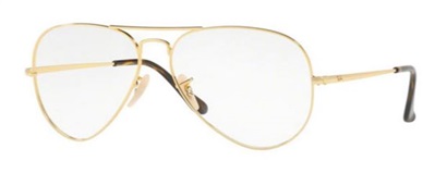Ray-Ban RX6489 Оправа для очков, золотистая 2500