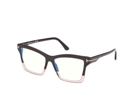 Tom Ford FT5964-B/V Optical Glasses, Dark Brown 050