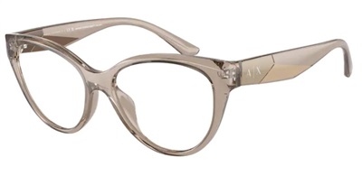 Armani Exchange AX3096U Optical Glasses, Light Brown 8340