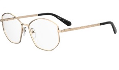 Love Moschino MOL623 000, золотая оправа для очков