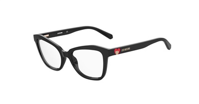 Love Moschino MOL604 807, чёрная оправа для очков