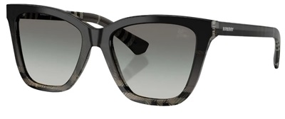 Burberry BE4470 Чёрно-серые солнцезащитные очки 420011 CR39 Organic 1.5