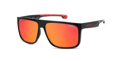 Carrera 011S — чёрные солнцезащитные очки с зеркальными линзами