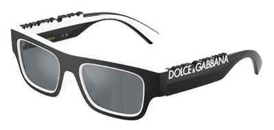 Dolce Gabbana DX6011 34576G, чёрно-белые солнцезащитные очки