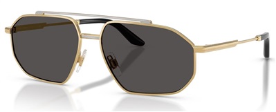 Dolce Gabbana DG2328 Sunglasses Silver/Gold 131387 CR39 Organic 1.5