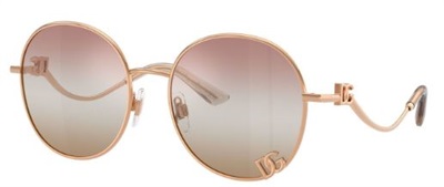 Dolce Gabbana DG2324 Güneş Gözlüğü Rose Gold 1298EL CR39 Organik 1.5