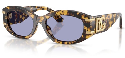 Солнцезащитные очки Dolce Gabbana DG4502 33301A, коричневые и жёлтые