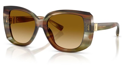 Солнцезащитные очки Dolce Gabbana DG4495 34462L, коричневые/жёлтые