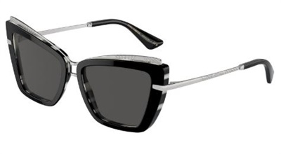 Солнцезащитные очки Dolce Gabbana DG4472 337287, чёрно-белые
