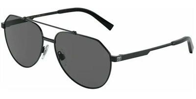 Dolce Gabbana DG2288 110681 Black Polarized Sunglasses