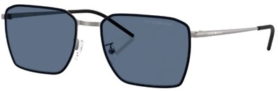 Emporio Armani EA2172D Black/Silver Sunglasses 300380 CR39 Organic 1.5