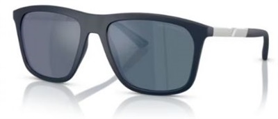 Солнцезащитные очки Emporio Armani EA4237 618925, тёмно-синие, зеркальные