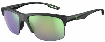 Emporio Armani EA4188U 50013R Black Mirrored Sunglasses