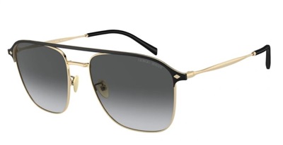 Giorgio Armani AR6154 Солнцезащитные очки чёрно-золотые, поляризованные 3013T3