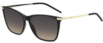 Hugo Boss 1661/S Sunglasses, Black, 2M2PR