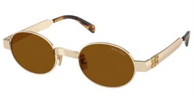 Miu Miu MU B51S Sunglasses Gold 22M20V CR39 Organic 1.5