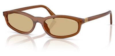 Miu Miu MU A06S Sunglasses, Light Brown, 22I10R