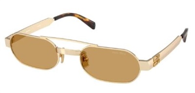 Miu Miu MU B52S Gold Sunglasses 22M10Y