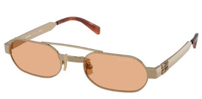 Miu Miu MU B52S солнцезащитные очки, золотистые, 7OE90X CR39 Organic 1.5