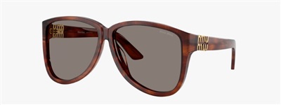 Miu Miu MU A08S Sunglasses, Dark Brown, 26E80Q