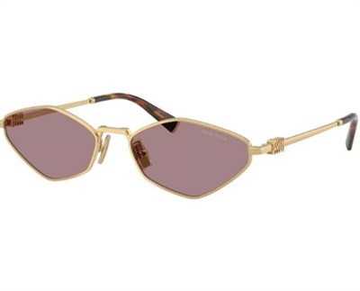 Miu Miu MU56ZS Sunglasses, Gold, 5AK20I CR39 Organic 1.5