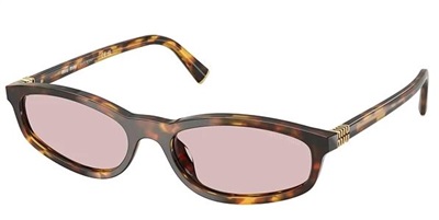 Miu Miu MU A06S Sunglasses, Brown 14L4I0