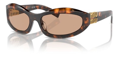 Miu Miu MU14ZS Sunglasses, Brown 14L90H