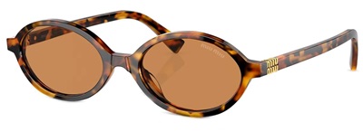 Miu Miu MU04ZS Sunglasses, Light Brown, 19P2Z1