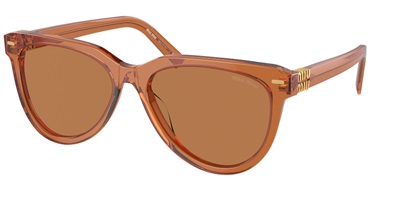 Miu Miu MU12ZS Sunglasses, Light Brown, 15T2Z1