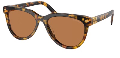 Солнцезащитные очки Miu Miu MU12ZS VAU01T, тёмно-коричневые