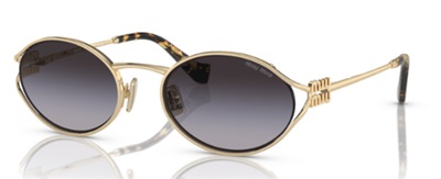 Miu Miu MU52YS Gold Sunglasses ZVN5D1